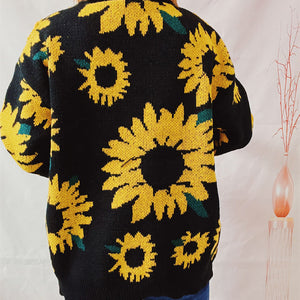 Sunflower Dropped Shoulder Long Sleeve Sweater