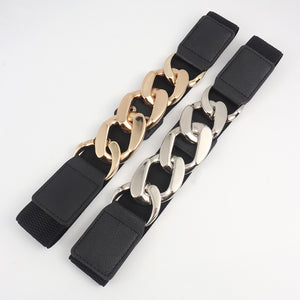 Chain Detail Elastic Belt