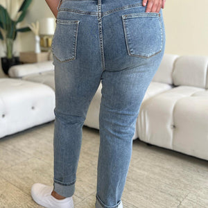 Judy Blue Full Size High Waist Cuff Hem Jeans