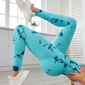 Printed High Waist Active Leggings