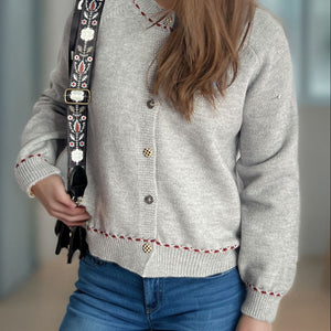 Button Down Long Sleeve Cardigan