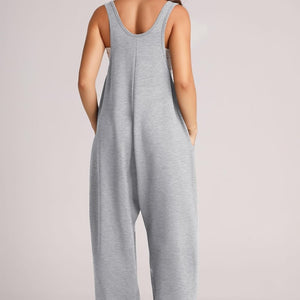 Lovelet Wide Strap Jumpsuit with Pockets