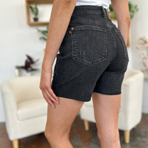 Judy Blue Full Size High Waist Rigid Magic Denim Shorts