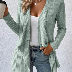 Open Front Long Sleeve Cardigan