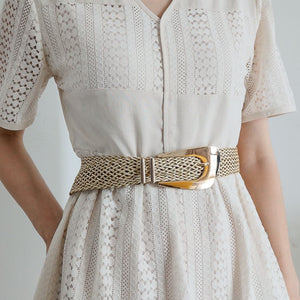 Irregular Buckle Braid Belt