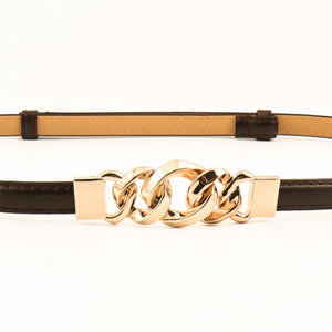 PU Skinny Belt