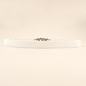 Zinc Alloy Buckle Elastic PU Belt