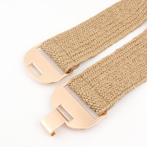 Alloy Buckle Elastic Belt