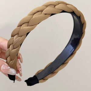 Polyester Braided Wide Headband