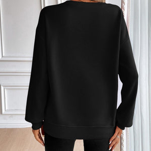 Ivy Lane Round Neck Long Sleeve Sweatshirt