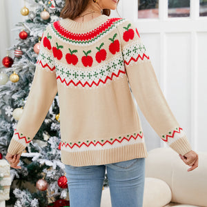 Angel Wings Graphic Round Neck Long Sleeve Sweater