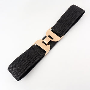 Alloy Buckle Elastic Belt