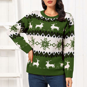 Reindeer Round Neck Sweater