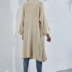 Open Front Long Sleeve Cardigan