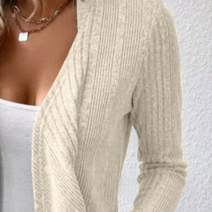 Open Front Long Sleeve Cardigan