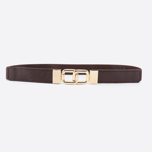 Geometric Double Buckle Elastic Belt