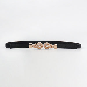 Zinc Alloy Buckle PU Leather Belt