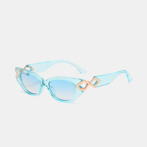 Polycarbonate Frame Cat-Eye Sunglasses