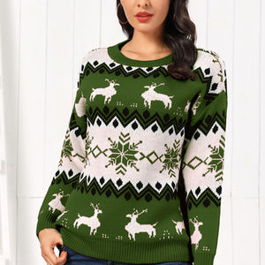 Reindeer Round Neck Sweater