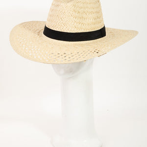 Fame Basket Weave Straw Sun Hat