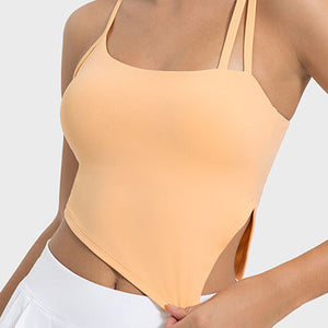 Millennia Slit Asymmetrical Neck Active Cami