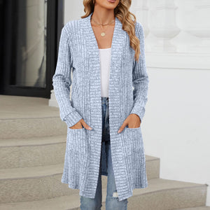 Open Front Long Sleeve Cardigan