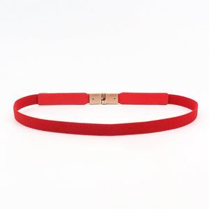 PU Elastic Skinny Belt