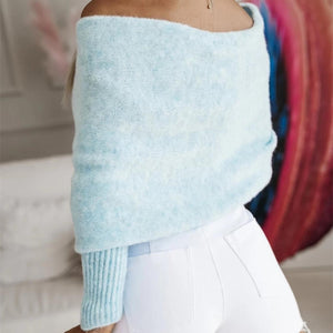 Long Sleeve Cropped Knit Top