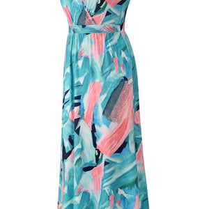 Crisscross Printed Surplice Cami Dress