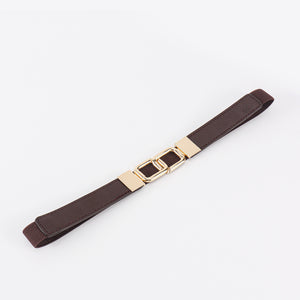 Geometric Double Buckle Elastic Belt