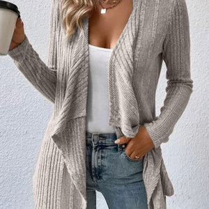 Open Front Long Sleeve Cardigan