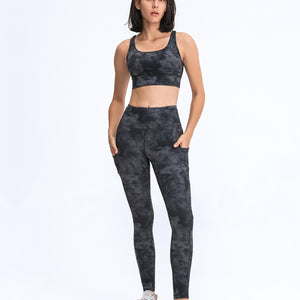 Millennia Wide Waistband Leggings with Pockets