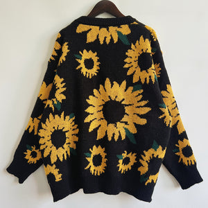 Sunflower Dropped Shoulder Long Sleeve Sweater