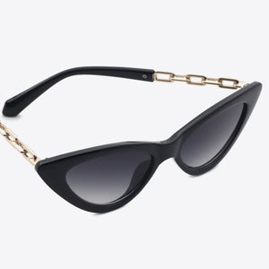 Chain Detail Cat-Eye Sunglasses