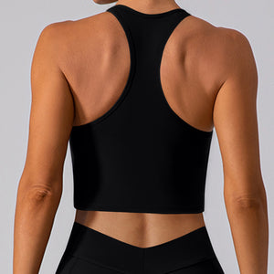 Square Neck Racerback Cropped Tank