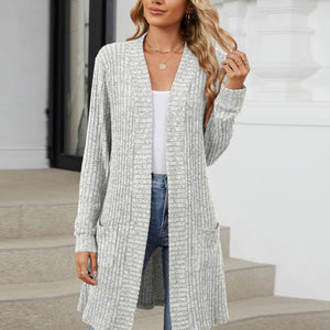 Open Front Long Sleeve Cardigan