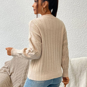 Round Neck Long Sleeve Sweater