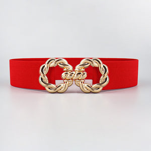 Zinc Alloy Buckle Elastic Belt