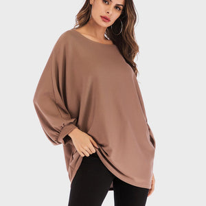 Perfee Round Neck Batwing Sleeve T-Shirt