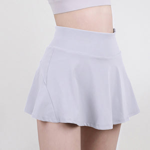 High Waist Pleated Active Skirt