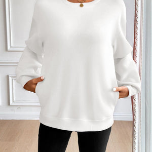 Ivy Lane Round Neck Long Sleeve Sweatshirt