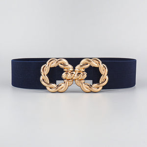 Zinc Alloy Buckle Elastic Belt