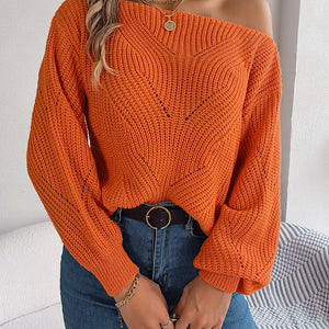 Openwork Long Sleeve Sweater