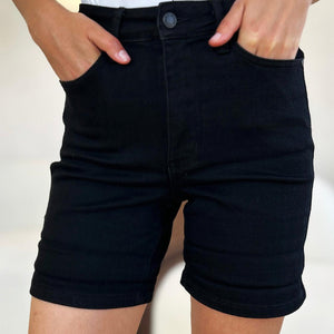 Judy Blue Full Size High Waist Tummy Control Cuffed Denim Shorts