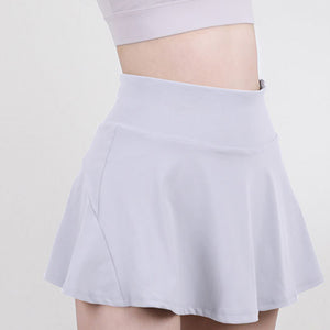 High Waist Pleated Active Skirt