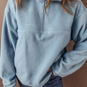 Half Zip Long Sleeve Sweatshirt