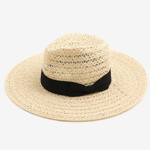 Fame Wide Brim Straw Weave Sun Hat