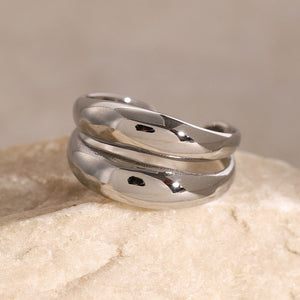 Stainless Steel Double-Layered Ring