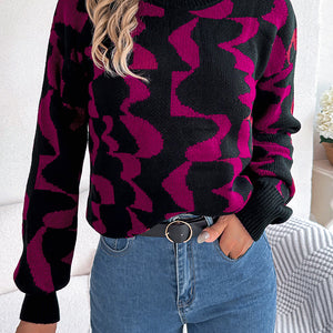 Round Neck Long Sleeve Sweater