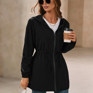 Ivy Lane Outdoor Waterproof Long Sleeve Hooded Windbreaker